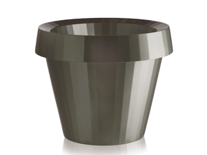 GIÒ TONDO - Polyethylene garden vase with Light - Styling by SLIDE