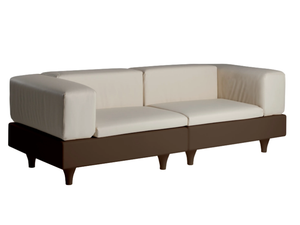 HAPPY LIFE SOFÀ - Modular polyethylene garden sofa - Sofa by SLIDE