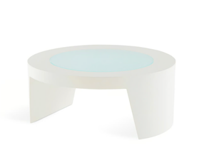 TAO - Round low polyethylene coffee table - Side table by SLIDE