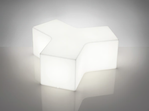 YPSILON - Modular with light polyethylene bench - Bench by SLIDE