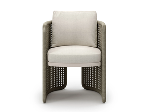MIURA - Fabric garden chair with armrests - Chair by SNOC