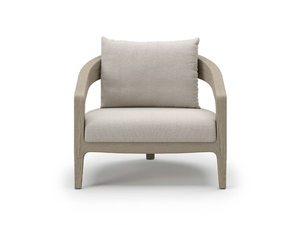 WHALE - Fabric garden armchair with armrests - Armchair by SNOC