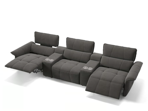 ADRIA KINO - Recliner 3 seater fabric sofa - Sofa by Sofanella