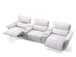 ADRIA KINO - Recliner 3 seater leather sofa - Sofa by Sofanella