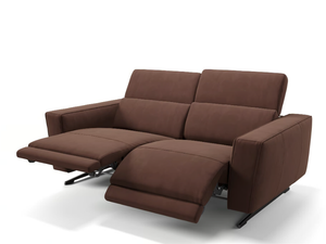 ALESSO - 2 seater sled base fabric sofa - Sofa by Sofanella