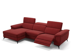 AMARO - Fabric sofa with chaise longue - Sofa by Sofanella