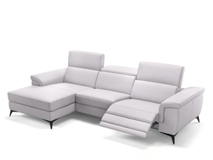 AMARO - Leather sofa with chaise longue - Sofa by Sofanella