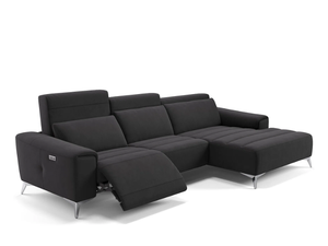 BELLA - Fabric sofa with chaise longue - Sofa by Sofanella