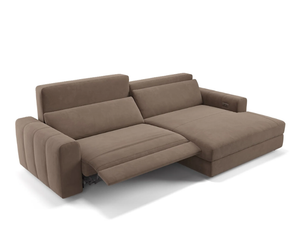 CAPRI - Fabric sofa with chaise longue - Sofa by Sofanella