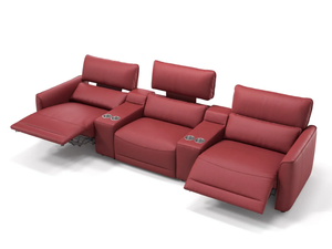 GALA KINO - 3 seater leather sofa - Sofa by Sofanella