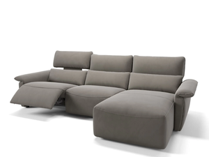 MERIDA - Fabric sofa with chaise longue - Sofa by Sofanella