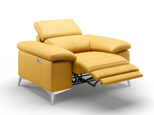 MILANO - Leather armchair with armrests - Armchair by Sofanella