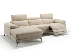 MILANO - Leather sofa with chaise longue - Sofa by Sofanella