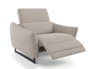 MODENA - Sled base fabric armchair with armrests - Armchair by Sofanella