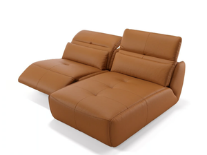 MODICA - Leather sofa with chaise longue - Sofa by Sofanella