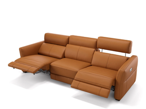 NOVARA XXL - 3 seater leather sofa - Sofa by Sofanella