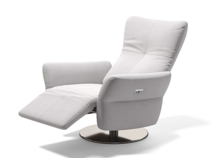 RIVELLO - Swivel fabric armchair with armrests - Armchair by Sofanella