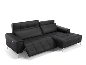 SALENTO - Leather sofa with chaise longue - Sofa by Sofanella