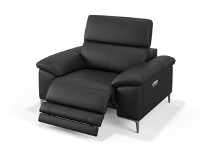SIENA - Leather armchair with armrests - Armchair by Sofanella