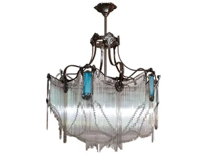 10353 - Art nouveau chandelier - Ceiling lamp by Sofar