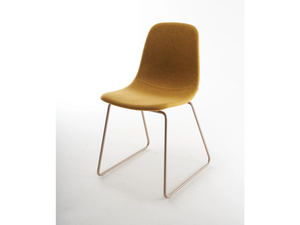 COUPÉ SL UP - Sled base fabric chair - Chair by SOFTLINE 1979
