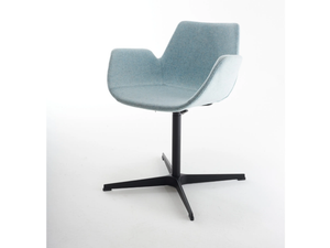 NITA A CR - With 4-spoke base fabric chair with armrests - Chair by SOFTLINE 1979