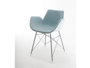 NITA A TRC - Fabric chair with armrests and metal legs - Chair by SOFTLINE 1979