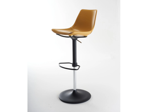 NITA SG SH - Swivel tanned leather stool height-adjustable - Stool by SOFTLINE 1979