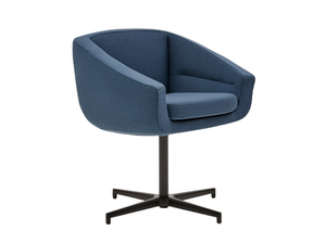 AIKO - Swivel with 4-spoke base fabric easy chair - Armchair by SOFTLINE