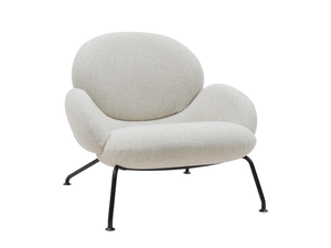 BAIXA - Fabric armchair with armrests - Armchair by SOFTLINE