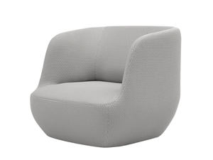 CLAY - Upholstered fabric armchair with armrests - Armchair by SOFTLINE