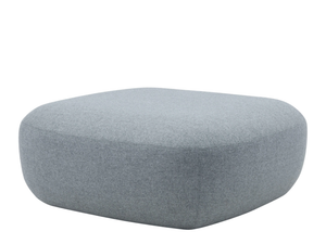 CLAY - Upholstered rectangular fabric pouf - Pouf by SOFTLINE