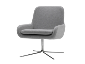 COCO - Swivel upholstered with 4-spoke base easy chair - Armchair by SOFTLINE