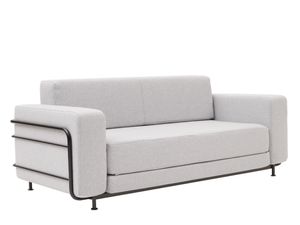 SILVER - 2 seater fabric sofa bed - Sofa by SOFTLINE