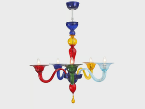 ALLEGRO - Handmade Murano glass chandelier - Ceiling lamp by Sogni Di Cristallo