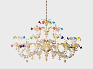 BARCHETTA DELUXE - Murano glass chandelier - Ceiling lamp by Sogni Di Cristallo