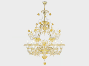 CA' REZZONICO AUGUSTO - Murano glass chandelier - Ceiling lamp by Sogni Di Cristallo