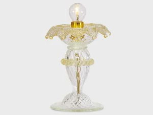 CA' REZZONICO GOLD - Handmade Murano glass table lamp - Table lamp by Sogni Di Cristallo