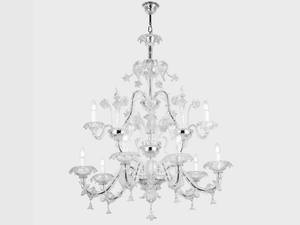 CA' REZZONICO - Murano glass chandelier - Ceiling lamp by Sogni Di Cristallo