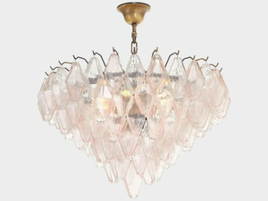CLEPSYDRA - Blown glass chandelier - Ceiling lamp by Sogni Di Cristallo