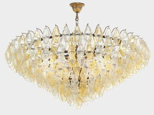 CLEPSYDRA DELUXE - Blown glass chandelier - Ceiling lamp by Sogni Di Cristallo