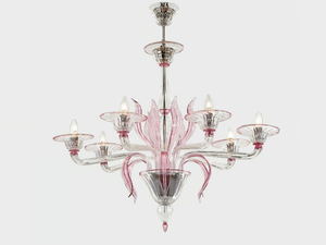 DAMOCLE - Murano glass chandelier - Ceiling lamp by Sogni Di Cristallo