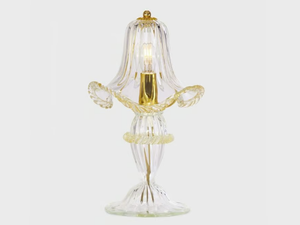 EURIDICE ORO - Handmade Murano glass table lamp - Table lamp by Sogni Di Cristallo