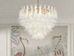FIORDALISO - Murano glass pendant lamp - Ceiling lamp by Sogni Di Cristallo