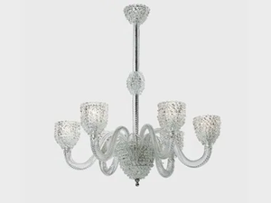 GAUDENTE - Murano glass chandelier - Ceiling lamp by Sogni Di Cristallo