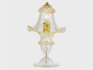 GOLD ATENA - Murano glass table lamp - Table lamp by Sogni Di Cristallo