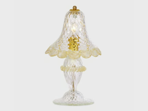 GOLD OLIMPO - Handmade Murano glass table lamp - Table lamp by Sogni Di Cristallo