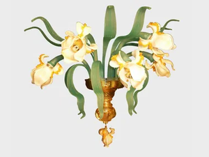 IRIS BIANCO - Murano glass wall light - Wall lamp by Sogni Di Cristallo