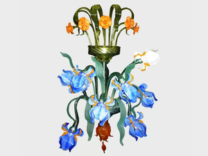 IRIS DELUXE - Murano glass wall light - Wall lamp by Sogni Di Cristallo