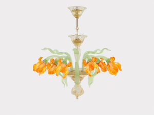 IRIS - Murano glass chandelier - Ceiling lamp by Sogni Di Cristallo